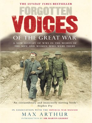 cover image of Forgotten Voices of the Great War